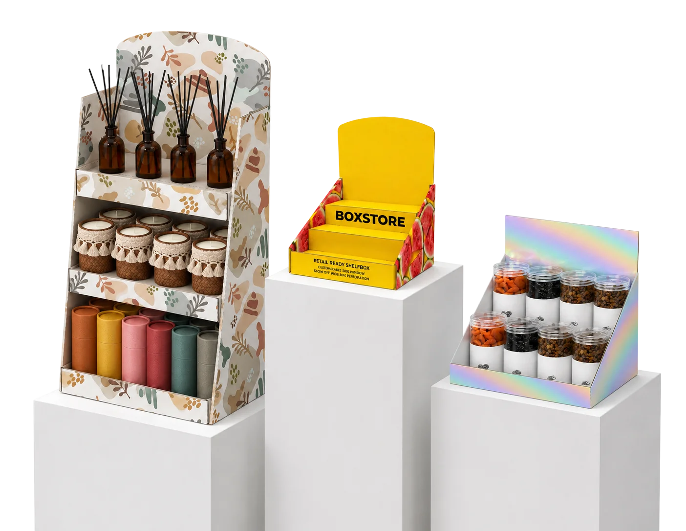 Display boxes and stands for your store